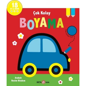 Mey İthalat® Çok Kolay Boyama Arabalı Resim Kitabım
