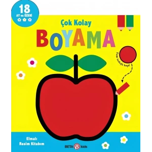 Mey İthalat® Çok Kolay Boyama Elmalı Resim Kitabım