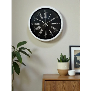 Mey İthalat® Elegance White 40 Cm Metal Duvar Saati