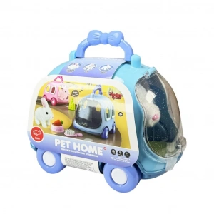 Mey İthalat®  JND-6800 Taşıma Araba Çantalı Hareketli Pilli Tavşan Set -Vardem Oyuncak