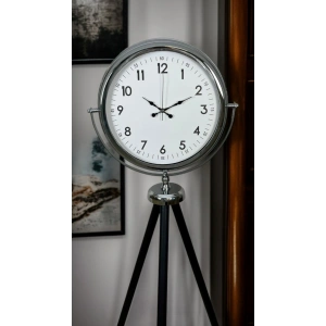 Mey İthalat® Krom Standart Tripod Ayaklı Saat