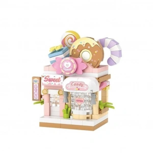 Mey İthalat® LZ-8604  ŞEKER DÜKKANI 150 PARÇA BLOCK OYUNCAK MİNİ POŞET