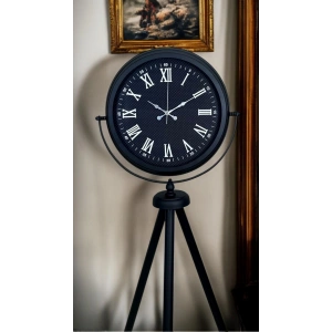 Mey İthalat® Midnight Black Tripod Ayaklı Saat