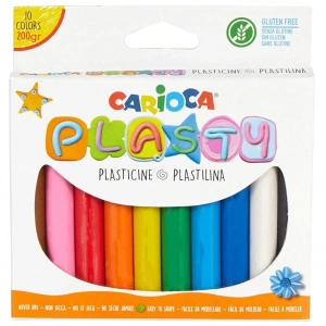 Mey İthalat®  Plasty Kurumayan Oyun Hamuru 10 Renk 200 Gr. 42173