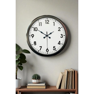 Mey İthalat® Siyah Klasik 52 Cm Modern Duvar Saati