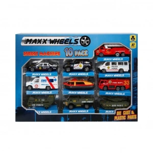 Mey İthalat®  Street Machine 10lu Metal Oto Seti