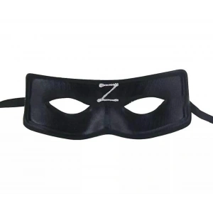 Mey İthalat® Zorro Maskesi Arkadan Lastikli Z Baskılı