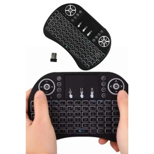 Mey İthalat® Mini Klavye Gaming Pc Playstation Ledli Mouse Rgb Mouse Bluetooth Usb