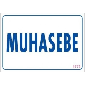 Muhasebe Uyarı Levhası 17,5x25 KOD:1773