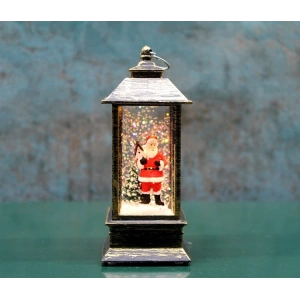 Noel Babalı Işıklı Kar Küresi Alk3215