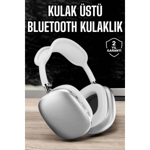 Mey İthalat® P9 Air Max Kablosuz 5.0 Mikrofonlu Bluetooth Kulaklık Beyaz Yüksek Ses Kaliteli