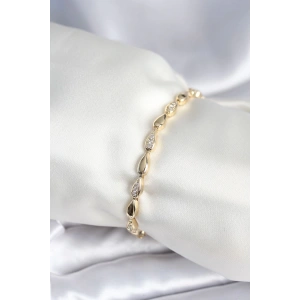 Pirinç Gold Renk Damla Model Kadın Bileklik