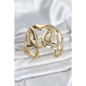 Pirinç Gold Renk Vintage Kadın Bileklik