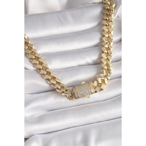 Pirinç Gold Renk VIP Exclusive Seri Gurmet Model Kadın Kolye