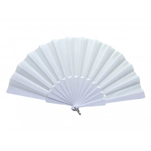 Plastik Kumaş Yelpaze 12li Beyaz