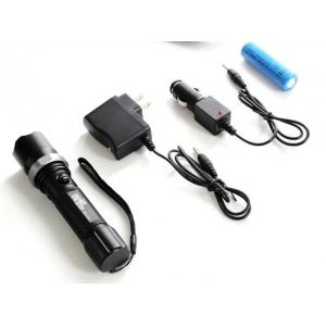 Polis El Feneri: Zoomlu + Sellektörlü + Şarjlı El Feneri (500 metre) (5047)