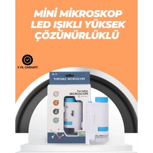 Portatif El Mikroskop – LED Işıklı, Aynı Anda Net Odaklama