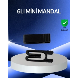 Mey İthalat® Poşet Kapatma Mandalı Hava Geçirmez 6 Adet Set