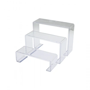 POŞETLİ 3 BOY MERDİVEN TEŞHİR AYAK YÜKSEKLİK: 6-11.5-16.5CM DERiNLİK: 6.5CM EN: 19.5-20.5-21.5CM (5047)