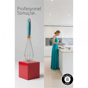 Profesyonel Paslanmaz Çelik Çırpıcı, Ergonomik Mutfak Mikseri 28 cm Lara Soydan Koleksiyonu