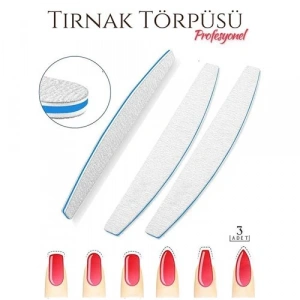 Protez Tırnak Törpüsü 100/180 Grid Profesyonel 3 Adet