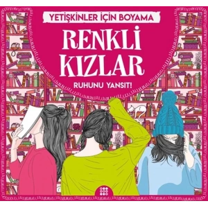 Renkli Kızlar - Yetişkinler İçin Boyama