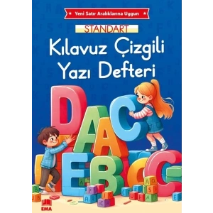 Renkli Standart Çizgili Yazı Defteri A4 Ebat