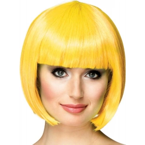 Sarı Renk Parti Peruğu Kısa Küt Saç (5047)