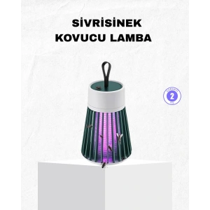 Şarjlı Mor Işıklı Sivrisinek Öldürücü Lamba – Sessiz ve Kimyasal İçermez