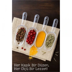 Şeffaf Baharat Kaşığı – Küçük Erzak Küreği