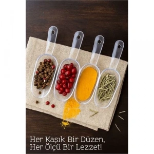 Şeffaf Baharat Kaşığı – Küçük Erzak Küreği
