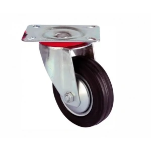 Servis Tekeri - Tablalı Siyah Döner - Çap 150 Mm