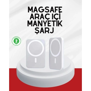 Mey İthalat® Şık Tasarımlı MagSafe Araç Telefon Tutucu Type-C Girişli