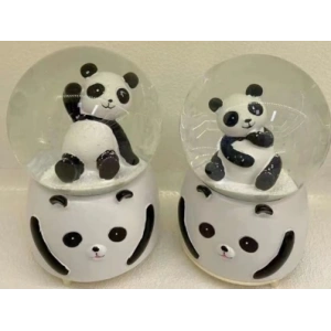 Siyah-beyaz Panda Kar Küresi Büyük Boy