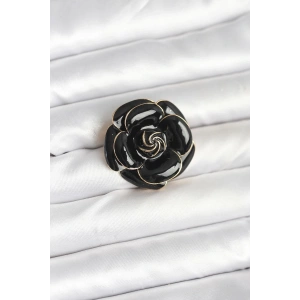 Mey İthalat® Siyah Gül Model Broş