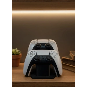Mey İthalat® Siyah İkili Gamepad Tutucu 7x18 cm Oyun Aksesuarı