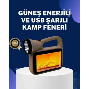Mey İthalat® Solar Alev Lambası – Kamp, Bahçe ve Dış Mekan İçin