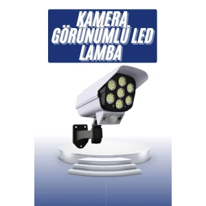 Mey İthalat® Solar Bahçe Lambası Uzaktan Kumandalı Kamera Görünümlü Hareket Sensörlü