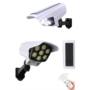 Mey İthalat® Solar Bahçe Lambası Uzaktan Kumandalı Kamera Görünümlü Hareket Sensörlü