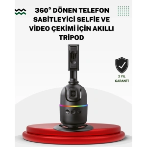 Sosyal Medya İçerikleri İçin Otomatik Yüz Takipli 360° Döner Gimbal Stand