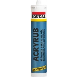 Mey İthalat® Soudal Acryrub Silikonize Mastik 310 ml Antrasit