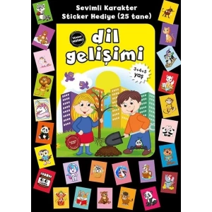 Stickerlı 3+4+5 Yaş Dil Gelişimi