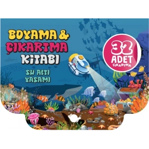 Su Altı Yaşamı - Boyama ve Çıkartma Kitabı