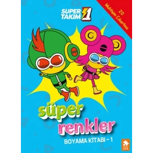 Süper 1 Takım Süper Renkler Boyama Kitabı - 1
