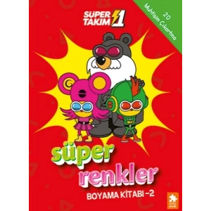 Süper 1 Takım Süper Renkler Boyama Kitabı - 2