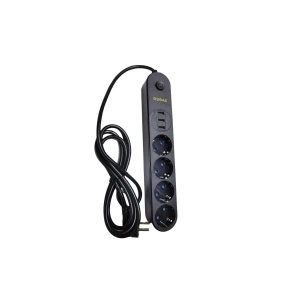 Termal Akım Korumalı Grup Priz Ve 3’lü Usb Şarj Aleti (5047)