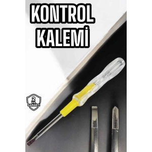 Mey İthalat® Test Cihazı Kontrol Kalemi Çift Başlıklı Şeffaf Elektrik Testi