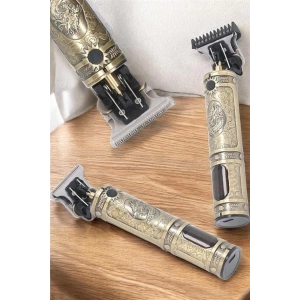 Mey İthalat® Tıraş Makinesi Çizik Tıraş Paslanmaz Çelik Uzun Ömürlü Şarjlı