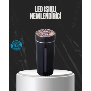 Mey İthalat® USB Aromaterapi Difüzör Ultrasonik Hava Nemlendirici LED Gece Lambalı