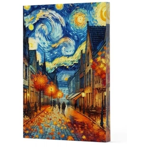 Van Gogh 3 - Sokak Çizgili Yan Boyamalı Defter